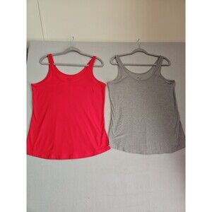 No Boundaries Women's Red And Gray Cami Tank Tops Size XXL